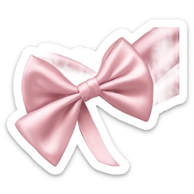Light pink bows sticker