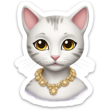 glamour kitty sticker
