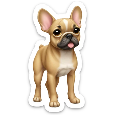 Fawn frenchie standing sticker