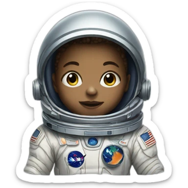 Space baby sticker