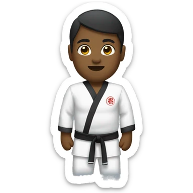 martial arts uniform emoji sticker