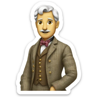 aristocrat in tweed sticker