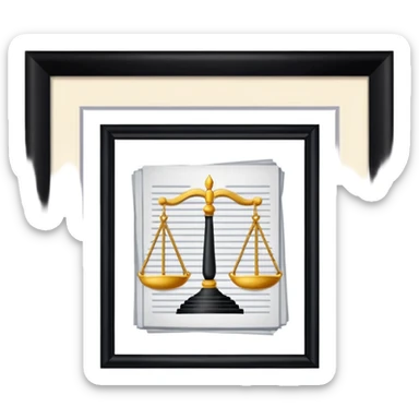 court order item sticker