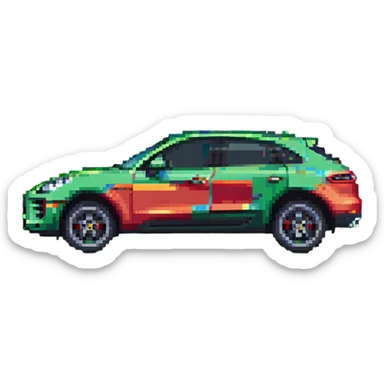 Porsche Macan car side view sticker