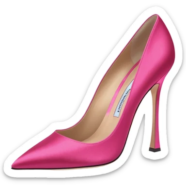 manolo blahink 90's satin pump sticker