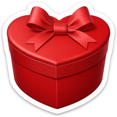 Surprise heart shaped box sticker