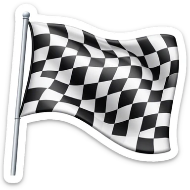 checkered flag sticker