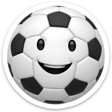Sa un emoji de balón con cara  sticker