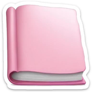 light pink book sticker