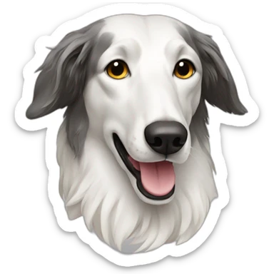 Russian borzoi sticker