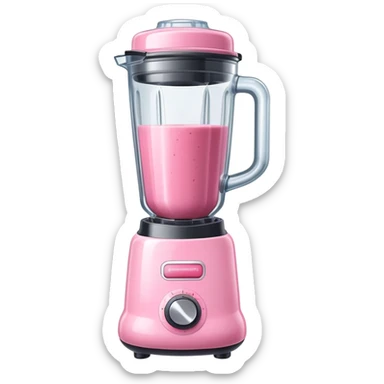 babypink smoothie blender sticker