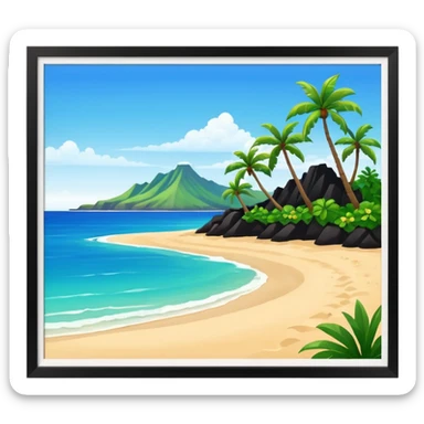 hawaiian island sticker