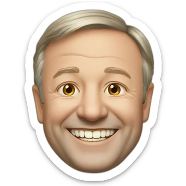 Prime Minister Albanese Smiling Teeth sticker