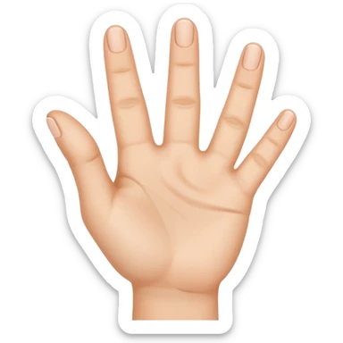 No not like this just one hand and just three fingers up sticker