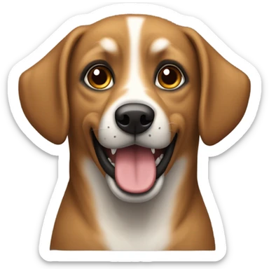 brown mongrel sticker