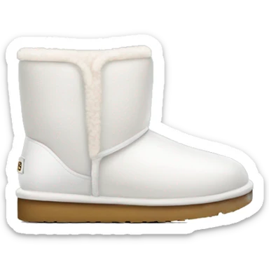 White ugg shoes sticker