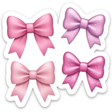 Cute coquette stickers bows, aesthetic girly stickers sticker
