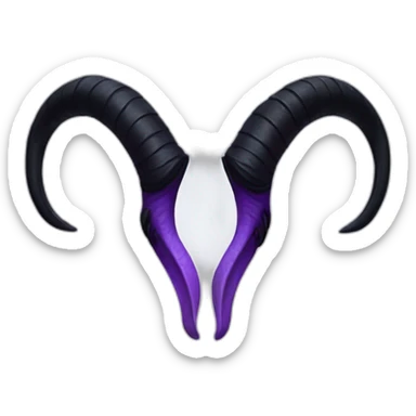 Maleficent horns sticker