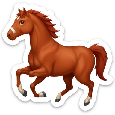 red horse 2026 year agressive running sticker