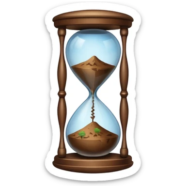 earth hour glass sticker