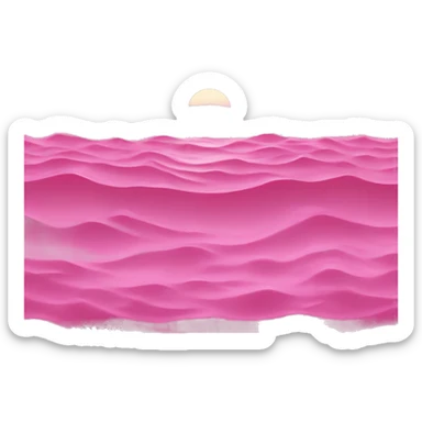 Pink ocean  sticker
