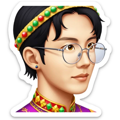 Colorful Parade Participant sticker