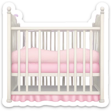 Baby girl crib sticker