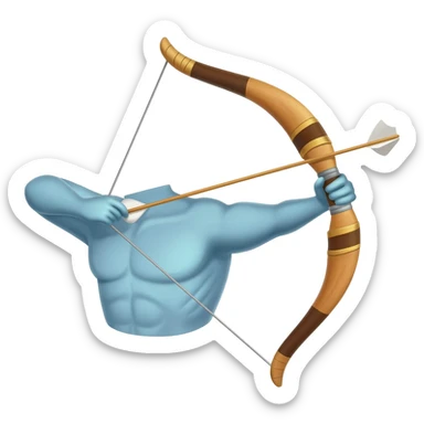 bow and arrow sticker