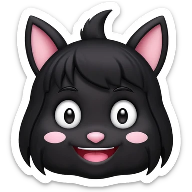 Kuromi Face sticker