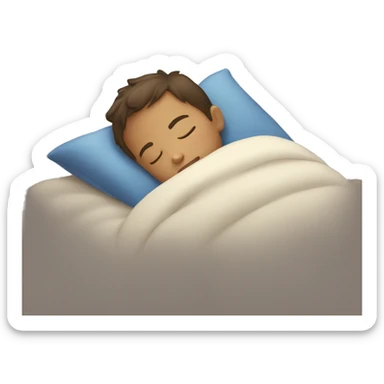 Sleeping boy sticker