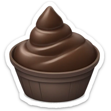 chocolate ice cream bowl sticker