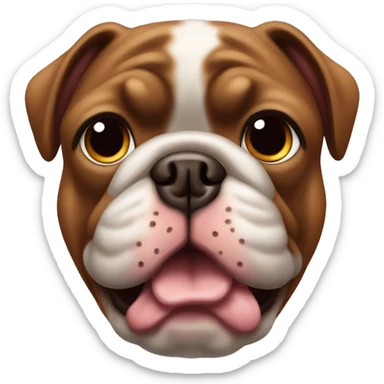 Bouledogue français marron sticker