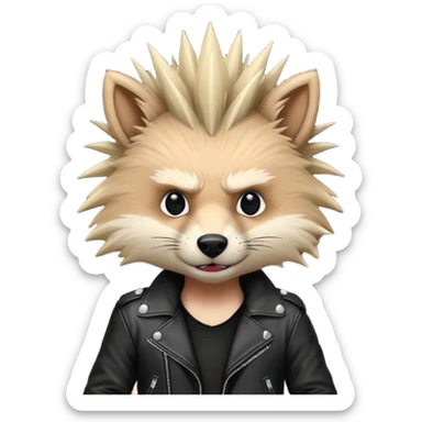 drummer animal punk sticker