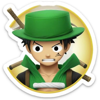 Luffy with Zoro sticker