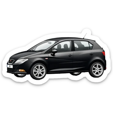 2006 5 door black seat ibiza 6l sport  sticker