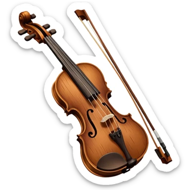 Violin crying sticker