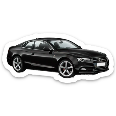 Black audi a5 sticker