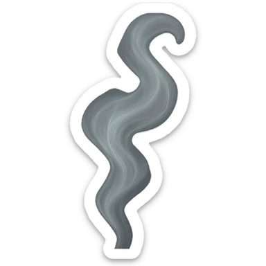 soul depicted as a gentle wisp of smoke, soft and translucent, ethereal, flowing, delicate sticker