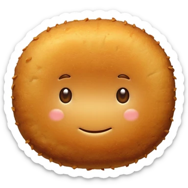 potato croquette no face sticker