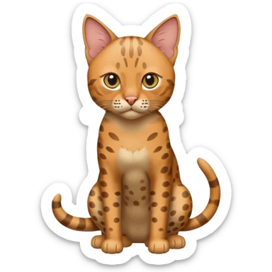 Ocicat, full body sticker