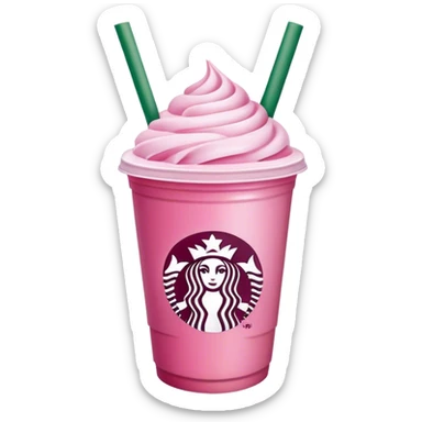 Starbucks pink drink sticker