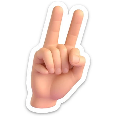 hand pointing forward sticker