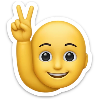 three-finger salute as emoji sticker