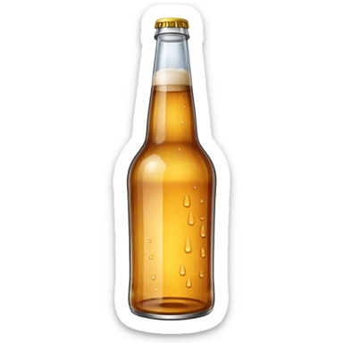 empty beer bottle sticker