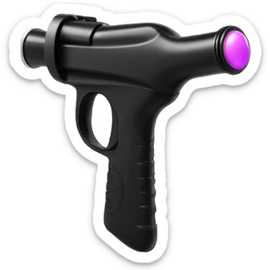 Black water gun sticker
