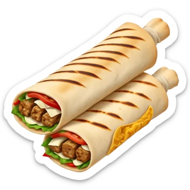 kebab in lavash sticker