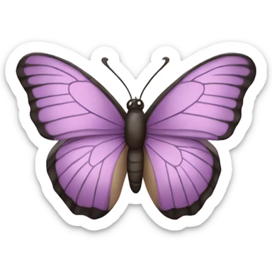 Mauve butterfly sticker