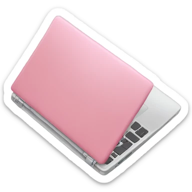 Pink laptop ￼ sticker