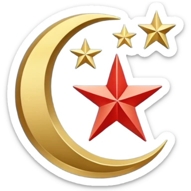 Türk Devletleri Teşkilatı (TDT) veya eski adıyla Türk Dili Konuşan Ülkeler İşbirliği Konseyi (Türk Konseyi) bayrağı ile emoji sticker