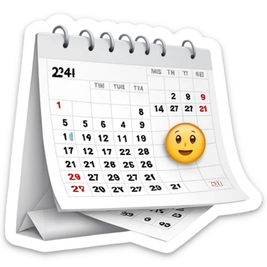 calendar with 29.4 sticker